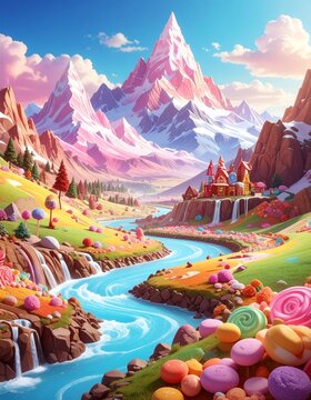 Candy-Land Landschaft
