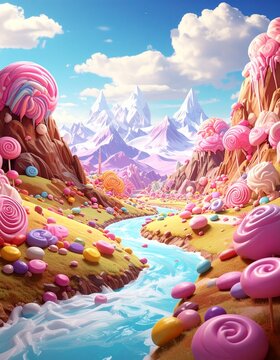 Candy-Land Landschaft