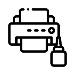 Fototapeta premium ink line icon