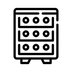 Obraz premium server line icon