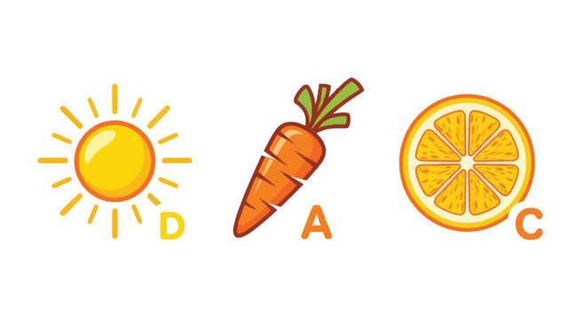 Vector Illustration Of Vitamin Icons For Health And Nutrition Concept Medical Health Icons Isolated On Transparent Background