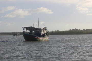 Obraz premium Praia da Barra Nova/Rio Choró, Cascavel, Ceará, Brasil