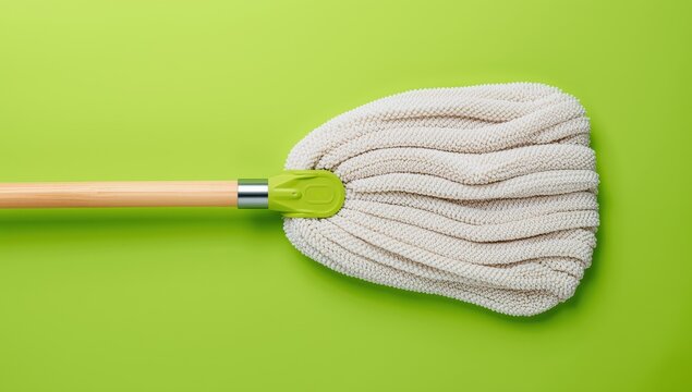 New basic mop on a green backdrop.
