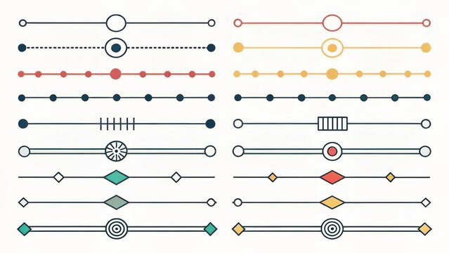 Electronic circuit components and their symbols explained visually isolated on white background