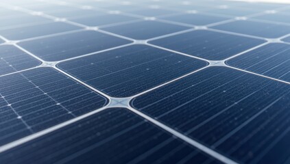 Smooth backdrop of solar panel silicon. Flat electricity-producing surface.