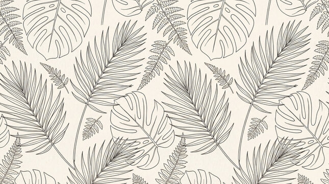 Tropical Leaf Pattern Design.