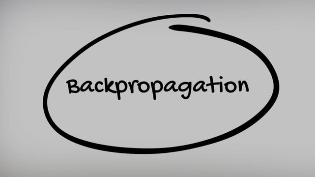 Backpropagation Hand Writing Text on Glass Screen