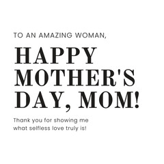Obraz premium Heartfelt Mother’s Day Message