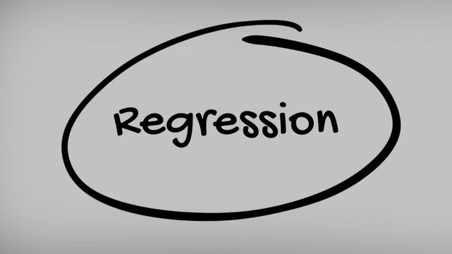 Regression Hand Writing Text on Glass Screen