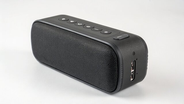 close up of a portable radio
