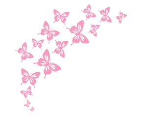 Fototapeta premium pink background with flowers