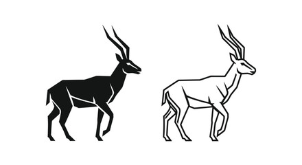 Antelope Species Comparison Guide & Identification Vector © Sultan