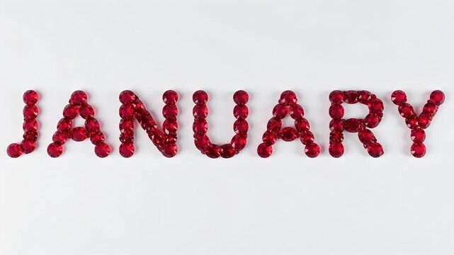 ガーネット誕生石1月立体ロゴ白背景