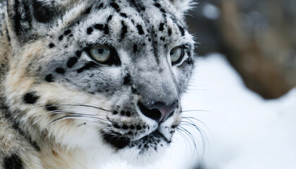 Fototapeta premium snow leopard portrait