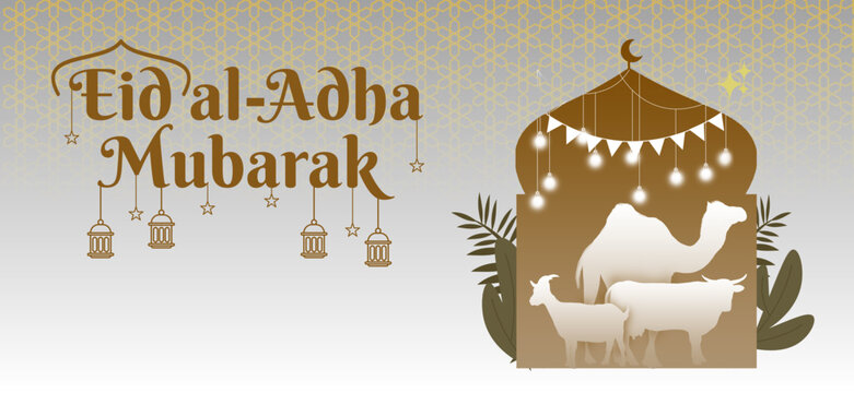 hand drawn vector illustration of ied mubarak