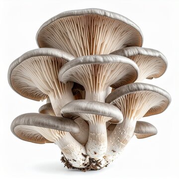 Pleurotus ostreatus . edible oyster mushroom