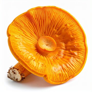 Lactarius deliciosus edible, saffron milkcap close-up 