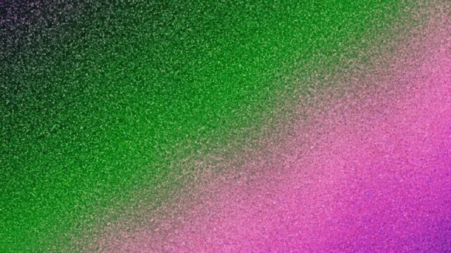 Abstract artistic grainy texture featuring a vibrant blend of emerald green and soft pink hues, stylish noise pattern for modern aesthetic poster design, high resolution 4K backdrop wallpaper.