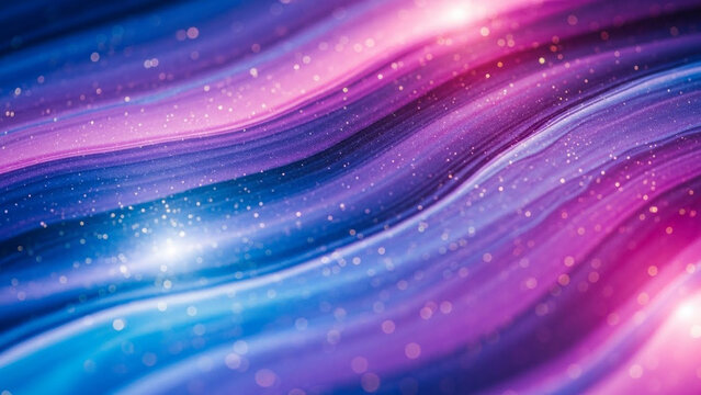 Abstract cosmic waves of vibrant colors, a mesmerizing visual journey through space and time.