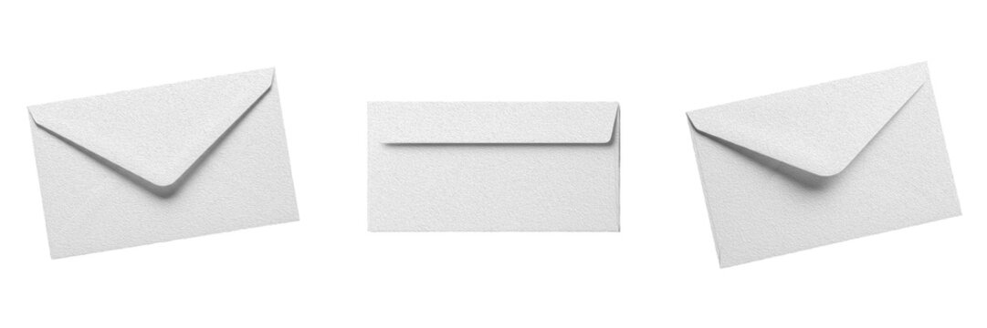Plain White Envelopes Mockup Set - Minimalist Stationery Paper Collection