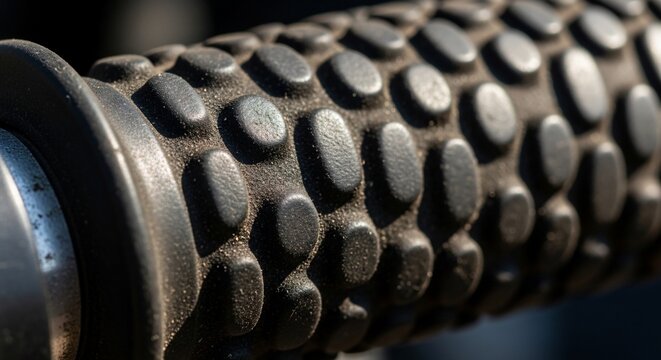 Black rubber handle grip