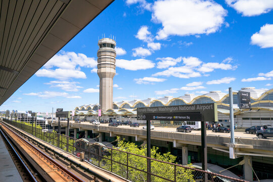 Washington DC Airport or Reagan National Airport.  Virginia is home to the airport. It is among the most stunning domestic airports. It features tall ceiling a