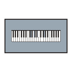 Fototapeta premium Piano keyboard graphic