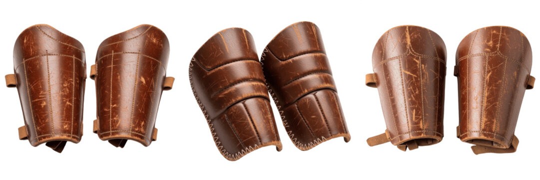 Leather Archery Arm Guards - Traditional Forearm Protection Bracers for Bow Hunting - Durable Handmade Leather Vambraces for Recurve Bow Shooting and Historical Reenactment Gear