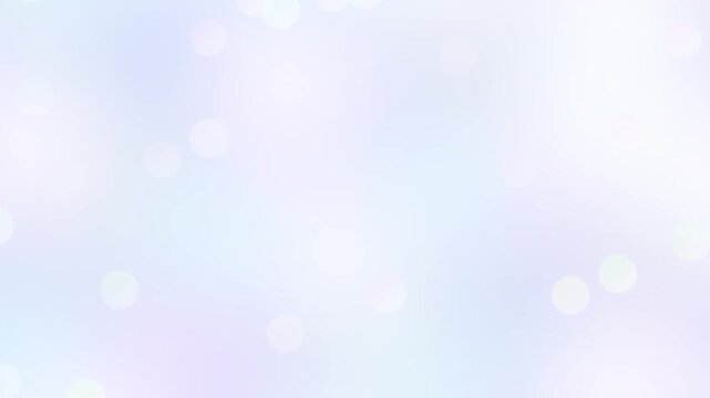 シンプル　主張しない　ホワイト・パステルカラーの玉ボケ背景　ループ可能