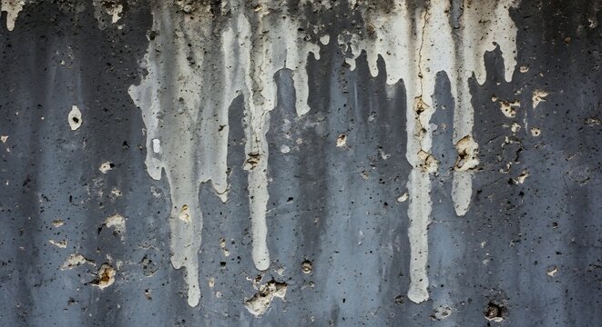 Grungy Textured Background with Dripping Paint and Rust Stains.