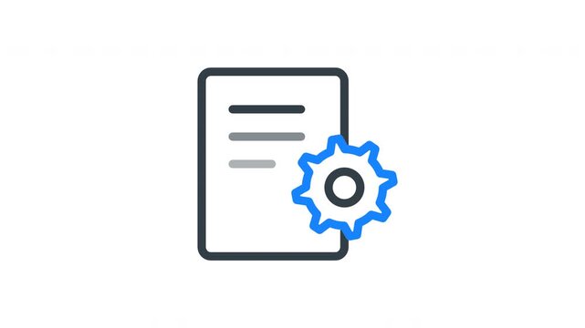 Animated data processing engine icon representing data flow, analytics, and system operations. Ideal for technology platforms, cloud computing, big data processing, and digital infrastructure visuals.