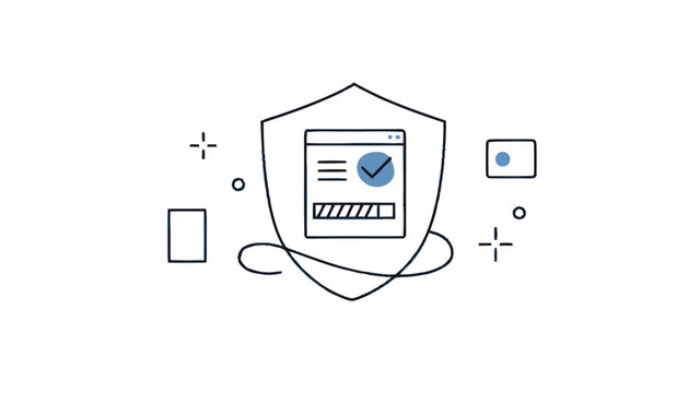 Digital Security Shield - Protecting Online Data and Information.