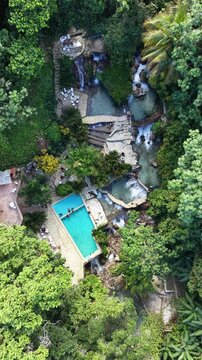 Aerial Drone View of Villa Miriam in Barahona, Dominican Republic &ndash; Tropical Landscape