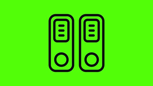 Digital Archiving: Two minimalist binders stand side by side, showcasing organized information in a clean, modern aesthetic.