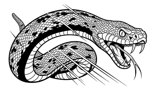 Stylized snake illustration