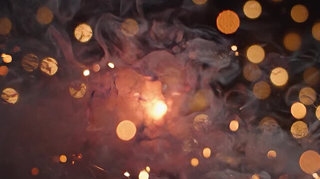 Bright sparks flying from metal grinding in industrial setting, close-up.