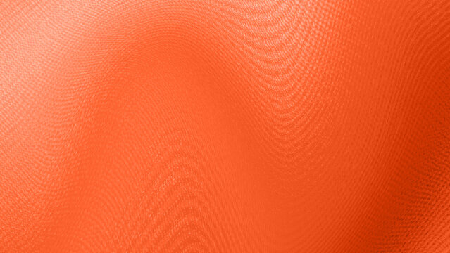 Orange abstract background with subtle wavy moire pattern texture