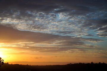 Fototapeta premium Beautiful sunset sky in Oceanside, CA