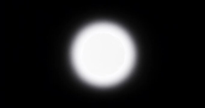 Abstract glowing light sphere on black background