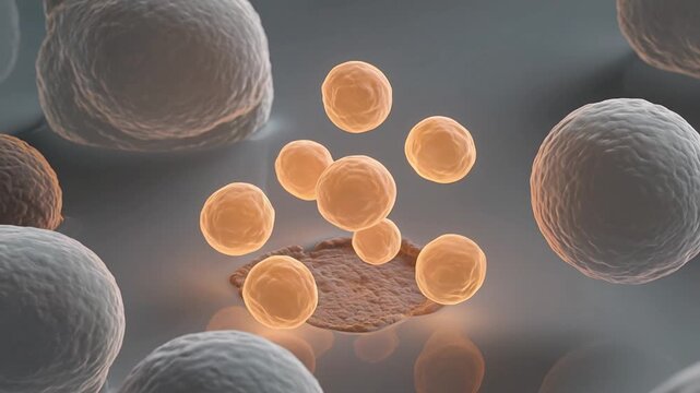 Luminous spheres erupt from a damaged cell to visualize antioxidant defense against oxidative stress for health science.