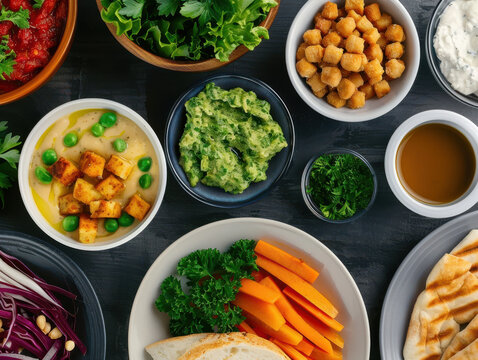 A carefully curated selection of kosher meals in a kosher-certified kitchen, showcasing meticulous adherence to Jewish dietary laws, food safety, and cultural traditions that define kosher compliance.