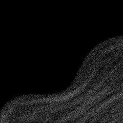 Fototapeta premium Granular texture. Wavy black and white background.Black texture with grainy noise. Defaced retro photo effect. Grain filter overlay. Rough grunge texture with dust and fine spots. 