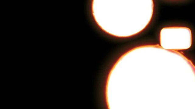 punch hole transition with  vintage film leader 