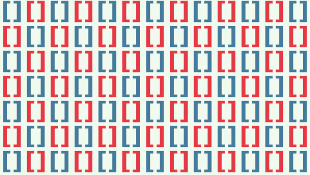 Geometric Pattern of Red and Blue Frames: A captivating geometric composition featuring a symmetrical arrangement of red and blue frames, creating a visually stimulating and artistic display.