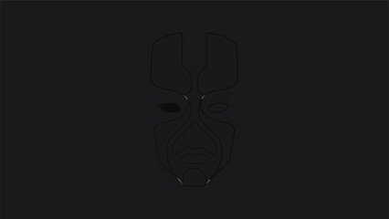 Obraz premium Black electrical plug isolated on a dark background, ready for use.