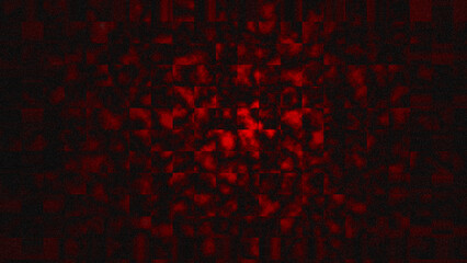 Deep red particles drift across a dark void © shohibul jr 11