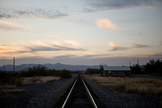 Train Tracks in West Texas