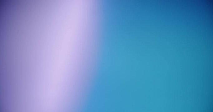 Film defocused glow. Colorful flicker. Neon luminosity mixing reflection. Striped optical lens on purple blue abstract background overlay.