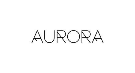 Fototapeta premium Elegant Aurora Logo Design Showcasing Minimalist Typography and Clean Aesthetics.