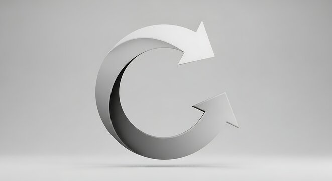 Google Chrome logo with arrow.